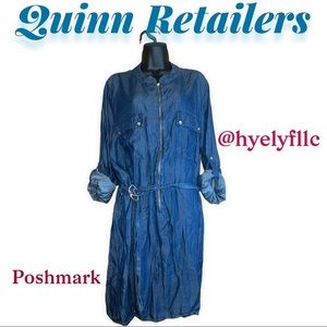 G Collection denim midi dress